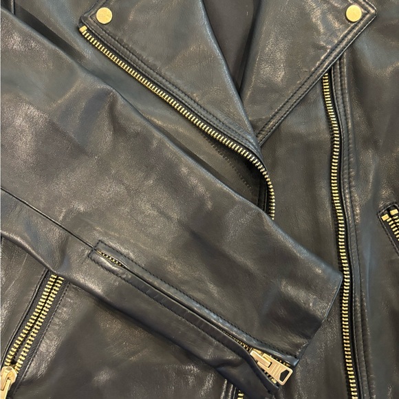 All saints Daley Leather Jacket | Brand New - Picture 7 of 11